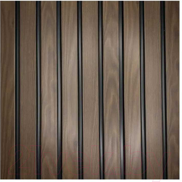 Изображение товара Реечная панель Grace ПВХ 3D RAIL Махагон (2700х120х10мм)