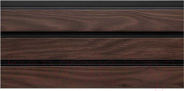Изображение товара Реечная панель Grace ПВХ 3D RAIL Махагон (2700х120х10мм)