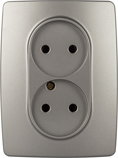 Изображение товара Розетка ЭРА Эксперт 11-2205-03 / Б0063046 (алюминий)