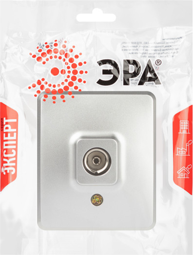 Изображение товара Розетка ЭРА Эксперт 11-3201-03 / Б0062996 (алюминий)