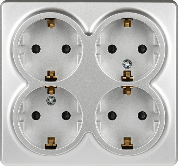 Изображение товара Розетка ЭРА Эксперт 11-2211-03 / Б0063022 (алюминий)