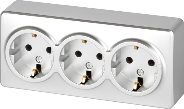 Изображение товара Розетка ЭРА Эксперт 11-2208-03 / Б0063010 (алюминий)