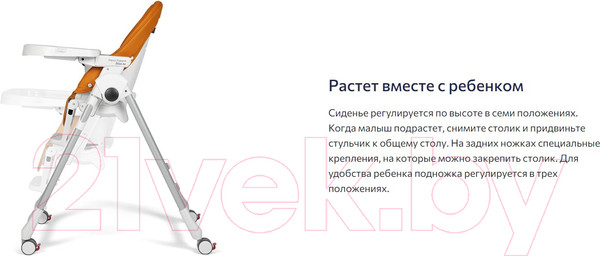 Изображение товара Стульчик для кормления Peg-Perego PP Follow Me Plus (Licorice)