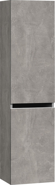 Изображение товара Шкаф-полупенал для ванной Belux Бостон П 35 (31, бетон чикаго светло-серый)