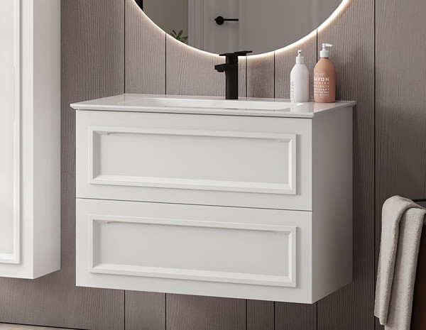 Изображение товара Тумба под умывальник Belux София НП 85-02 (1, белый глянцевый)