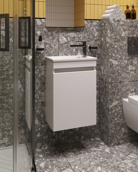 Изображение товара Тумба под умывальник Belux Чикаго НП 40 (1, белый глянцевый)