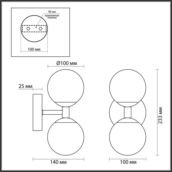 Изображение товара Бра Odeon Light Lolla 6625/6WL