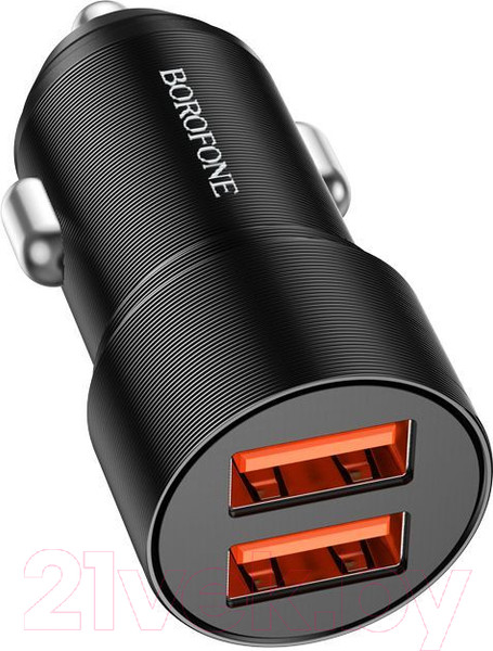 Изображение товара Зарядное устройство автомобильное Borofone BZ19B (черный)
