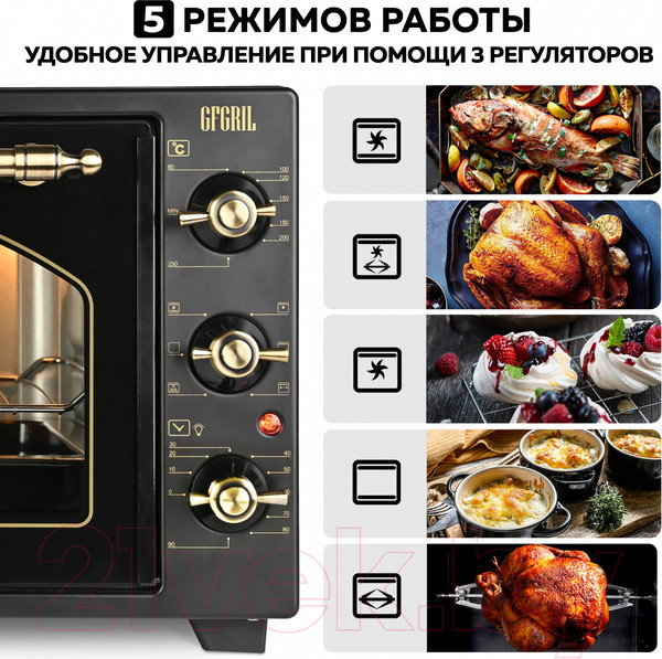 Изображение товара Ростер GFGRIL GFO-42-black