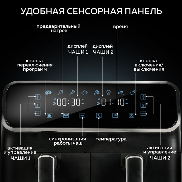 Изображение товара Аэрогриль GFGRIL GFA-8000