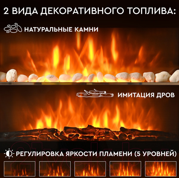 Изображение товара Электрокамин PLANTA PFP-WM190CURV