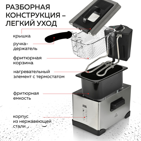 Изображение товара Фритюрница GFGRIL GFF-M2500