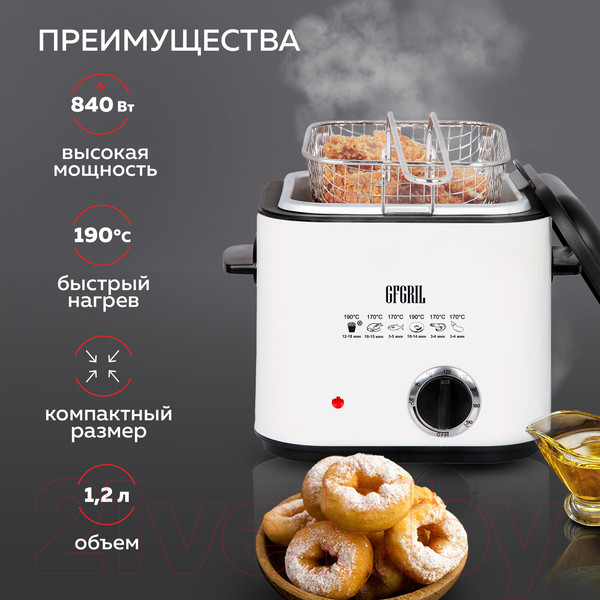 Изображение товара Фритюрница GFGRIL GFF-012