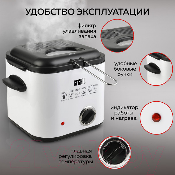 Изображение товара Фритюрница GFGRIL GFF-012