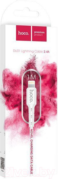Изображение товара Кабель Hoco DU01 Type-C to Lightning (1м, белый)