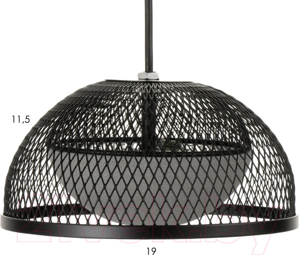 Изображение товара Потолочный светильник BayerLux Истан / 9215202 (черная/серый)