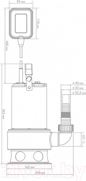 Изображение товара Фекальный насос Джилекс Фекальник 200/7 Н / 5305