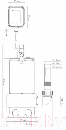 Изображение товара Фекальный насос Джилекс Фекальник 260/10 Н / 5306