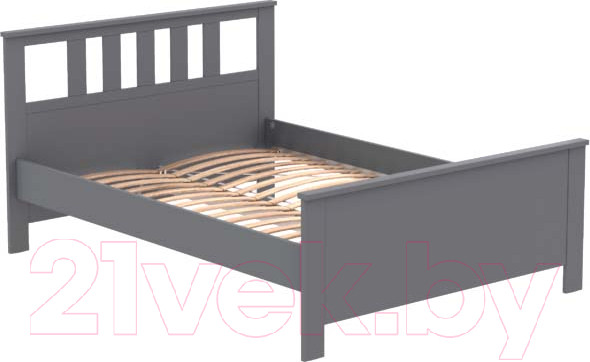 Изображение товара Полуторная кровать Mio Tesoro Сага 140x200 2.08.04.060.4 (серый)