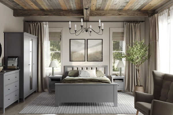 Изображение товара Полуторная кровать Mio Tesoro Сага 140x200 2.08.04.060.4 (серый)