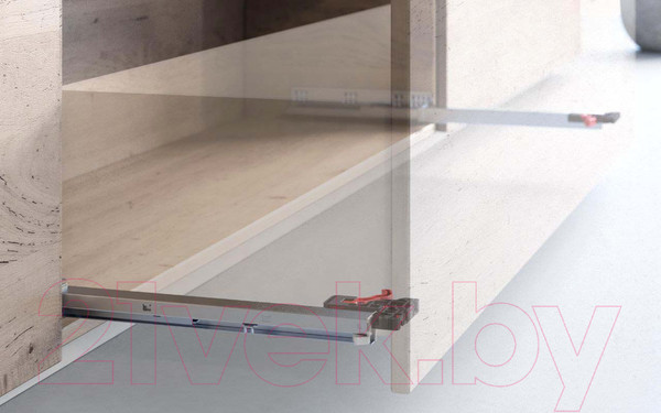 Изображение товара Комплект направляющих мебельных Samet Smart Slide / 127240232 (полного выдвижения с доводчиком 300мм)