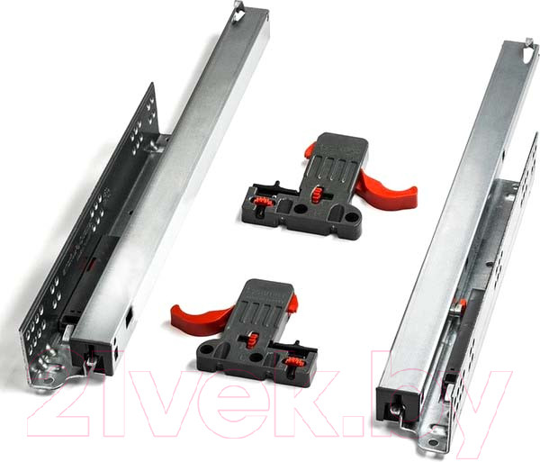 Изображение товара Комплект направляющих мебельных Samet Smart Slide / 127240233 (полного выдвижения с доводчиком 350мм)
