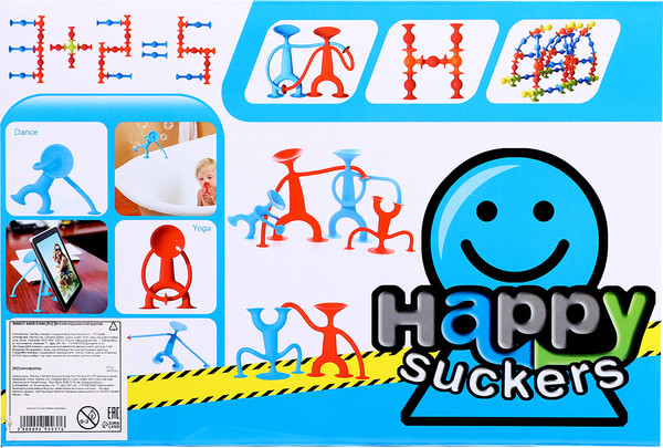 Изображение товара Конструктор Sima-Land Веселые присоски 886B / 9950037 (28эл)