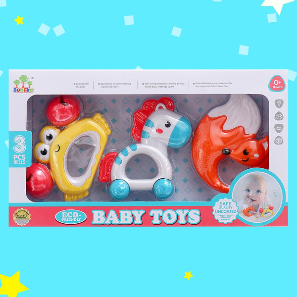 Изображение товара Набор погремушек Sima-Land Зверята SL84858 / 10103349