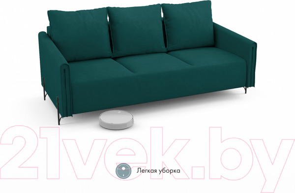 Изображение товара Диван Mio Tesoro Aspen НПБ (Velutto 20 бирюзовый)