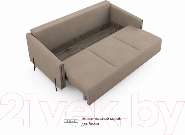 Изображение товара Диван Mio Tesoro Aspen НПБ  (Velutto 06 кремовый)