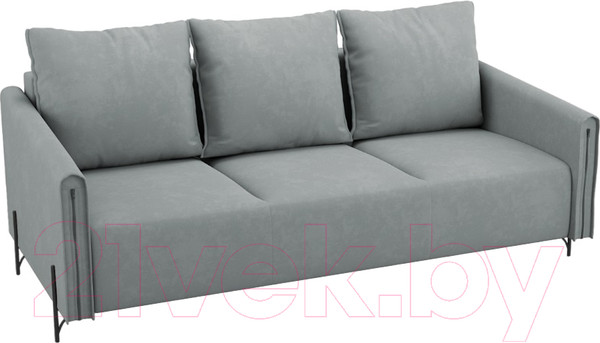 Изображение товара Диван Mio Tesoro Aspen НПБ  (Velutto 12 серый)