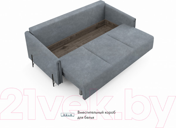 Изображение товара Диван Mio Tesoro Aspen НПБ  (Kashemir 974 серый)