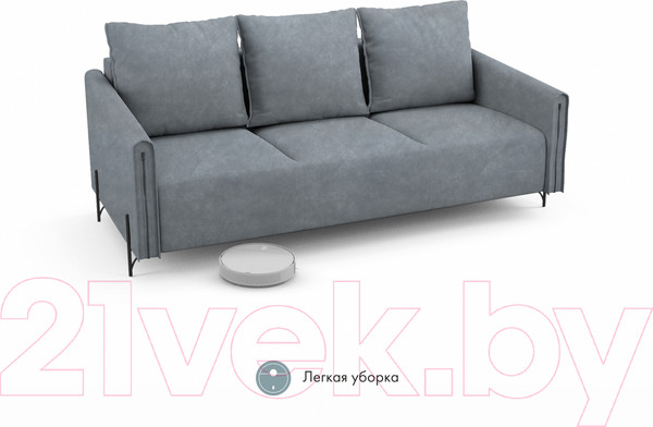 Изображение товара Диван Mio Tesoro Aspen НПБ  (Kashemir 974 серый)