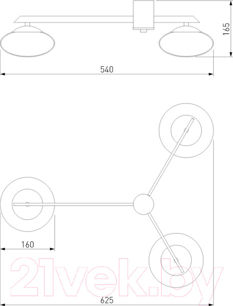 Изображение товара Люстра Евросвет 70220/3 (черный)