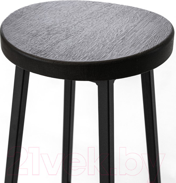Изображение товара Табурет барный Stal-Massiv SMH-78 (дуб черный/черный)