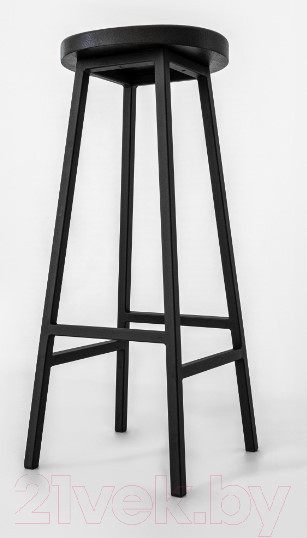 Изображение товара Табурет барный Stal-Massiv SMH-78 (дуб черный/черный)