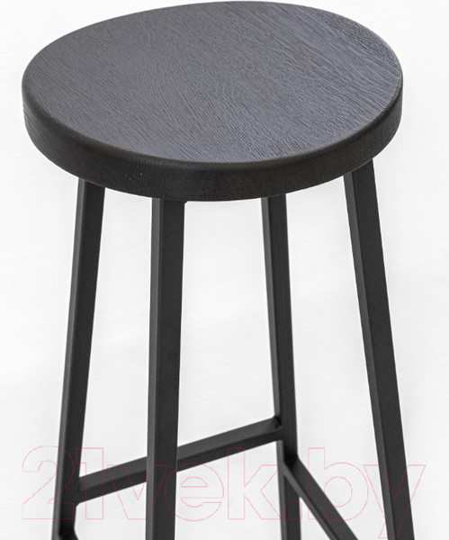 Изображение товара Табурет барный Stal-Massiv SMH-78 (дуб черный/черный)