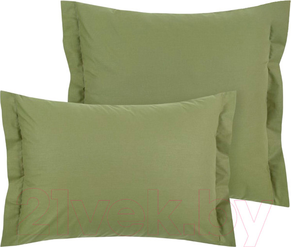 Изображение товара Комплект наволочек АртПостель с ушками поплин 970 (50x70, олива)