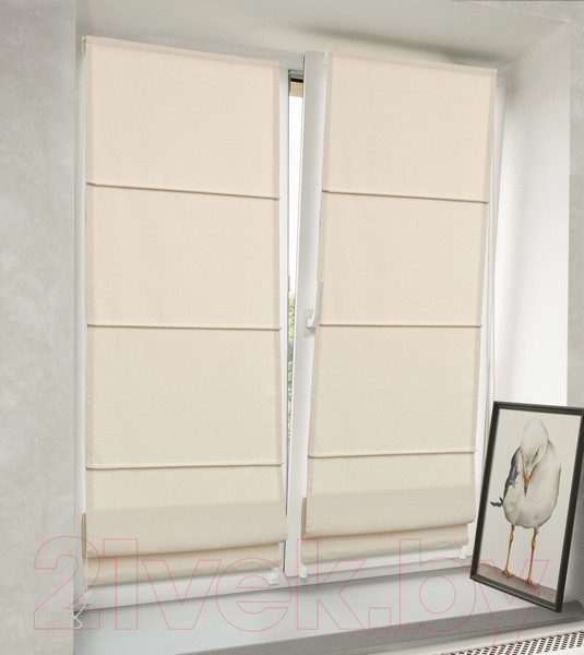 Изображение товара Римская штора Delfa Мини Modance СШД-01М 555/001 (73x160, молочный)