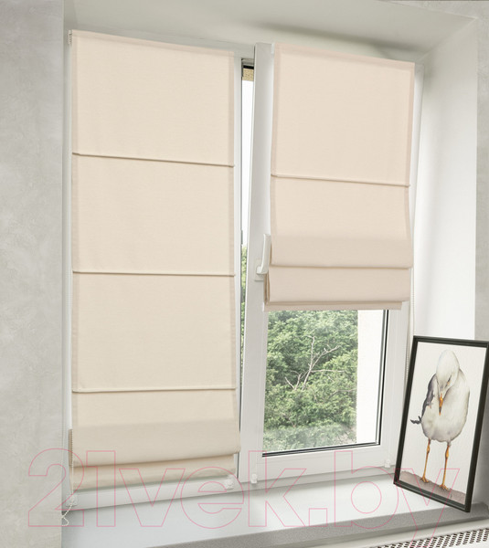 Изображение товара Римская штора Delfa Мини Modance СШД-01М 555/001 (73x160, молочный)