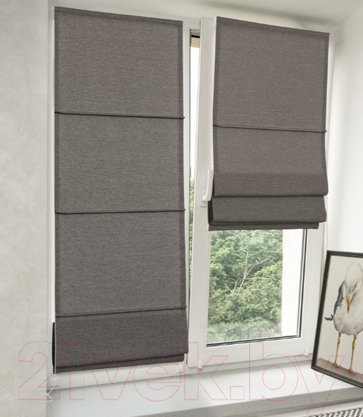 Изображение товара Римская штора Delfa Мини Modance СШД-01М 555/108 (81x160, темно-серый)
