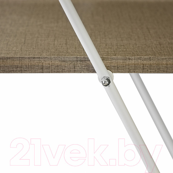 Изображение товара Сервировочный столик Мебелик Новум (белый/белый/текстиль темный)