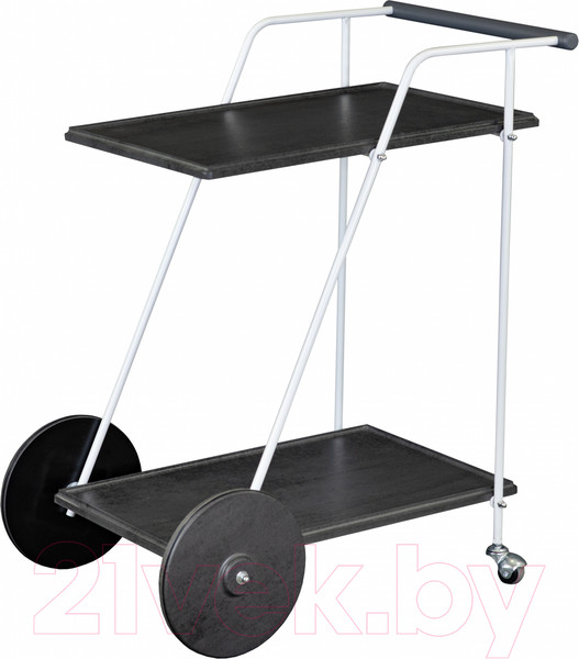 Изображение товара Сервировочный столик Мебелик Новум (белый/серый графит/серый бетон)