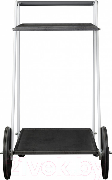 Изображение товара Сервировочный столик Мебелик Новум (белый/серый графит/серый бетон)