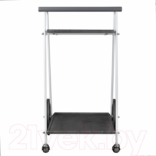 Изображение товара Сервировочный столик Мебелик Новум (белый/серый графит/серый бетон)