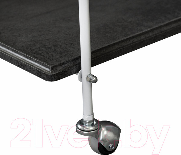 Изображение товара Сервировочный столик Мебелик Новум (белый/серый графит/серый бетон)