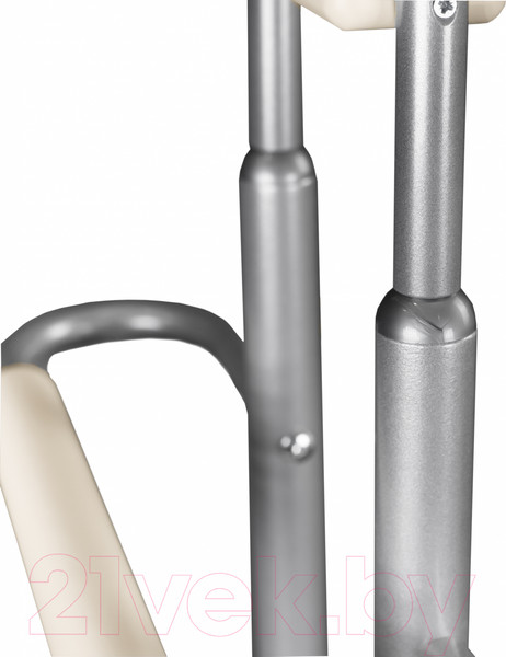 Изображение товара Стойка для одежды Мебелик Костюмная Галант 333 (металлик/слоновая кость)