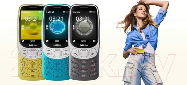 Изображение товара Мобильный телефон Nokia 3210 4G DS / TA-1618 (черный)