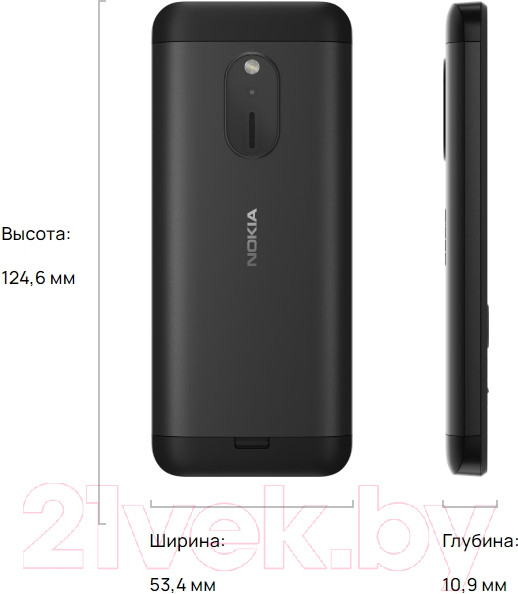 Изображение товара Мобильный телефон Nokia 230 DS / TA-1609 (черный)