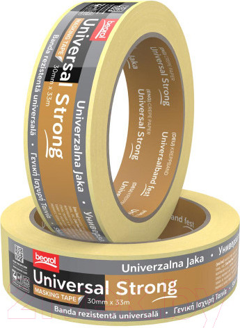 Изображение товара Лента малярная Beorol Универсальная 30мм/50м